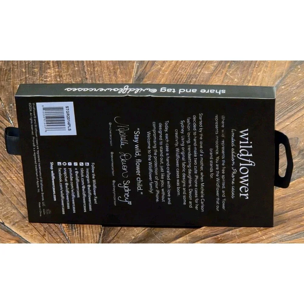 Wildflower Limited Edition Hard Case for Apple iPhone 14 Plus Fruit Pattern